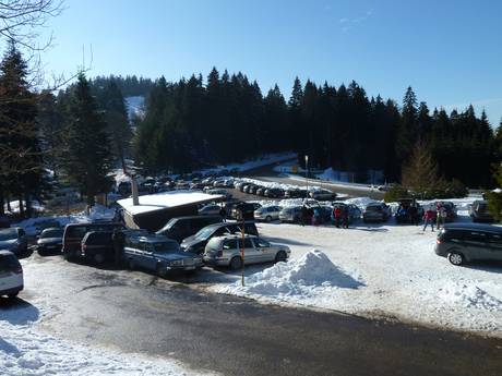 Forêt-Noire: Accès aux domaines skiables et parkings – Accès, parking Hundseck – Bühlertallifte