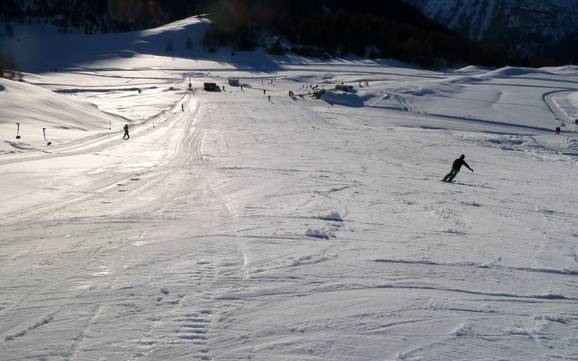 Domaines skiables pour les débutants à Bregaglia Engadin – Débutants Aela – Maloja