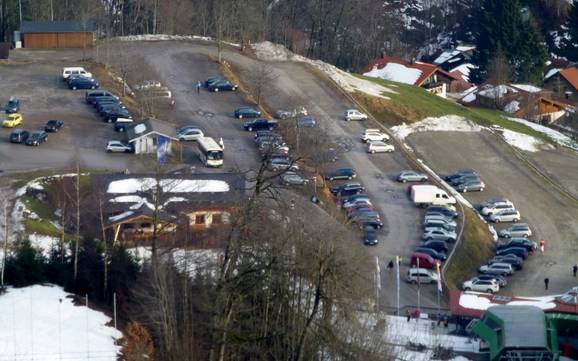 Alpsee-Grünten: Accès aux domaines skiables et parkings – Accès, parking Ofterschwang/Gunzesried – Ofterschwanger Horn