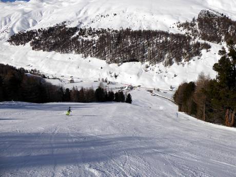 Domaines skiables pour skieurs confirmés et freeriders Val Venosta (Vinschgau) – Skieurs confirmés, freeriders Belpiano (Schöneben)/Malga San Valentino (Haideralm)