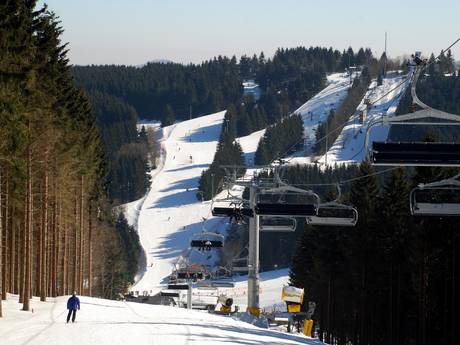 Monts Rothaar: Taille des domaines skiables – Taille Winterberg (Skiliftkarussell)