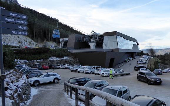 Seiser Alm: Accès aux domaines skiables et parkings – Accès, parking Seiser Alm (Alpe di Siusi)