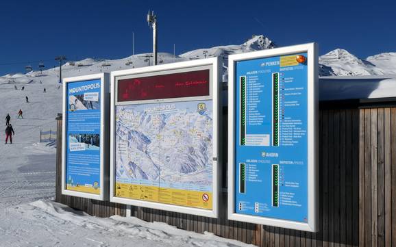 Mayrhofen-Hippach: indications de directions sur les domaines skiables – Indications de directions Mayrhofen – Penken/Ahorn/Rastkogel/Eggalm
