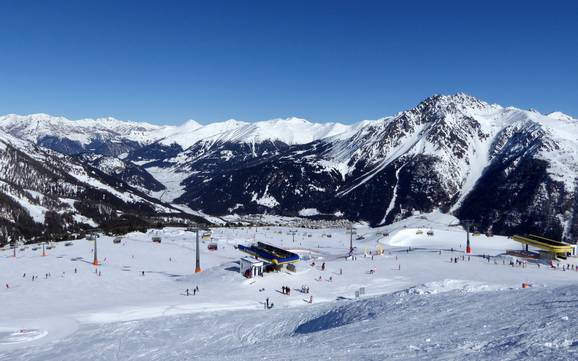Le plus grand domaine skiable dans le Val Venosta (Vinschgau) – domaine skiable Belpiano (Schöneben)/Malga San Valentino (Haideralm)