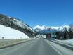 Ouest canadien: Accès aux domaines skiables et parkings – Accès, parking Mt. Norquay – Banff
