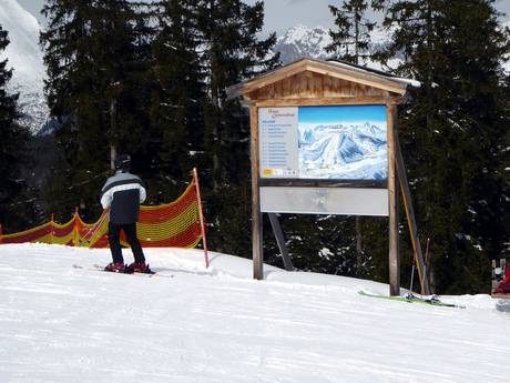 Region Seefeld – Tirols Hochplateau: indications de directions sur les domaines skiables – Indications de directions Gschwandtkopf – Seefeld