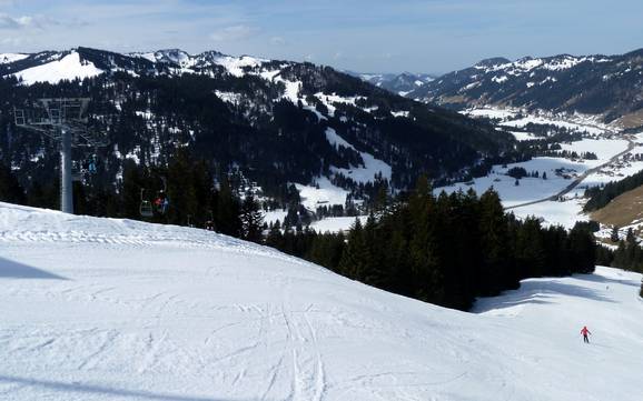 Le plus grand domaine skiable dans le district de Souabe (Schwaben) – domaine skiable Balderschwang – Hochschelpen/Riedberger Horn
