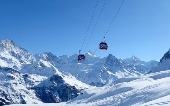 Le plus grand dénivelé dans le Val d'Anniviers – domaine skiable Grimentz/Zinal