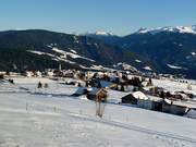 Village de Meransen sur le domaine skiable