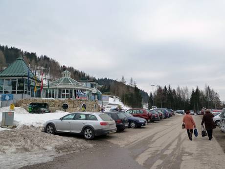 Basse-Autriche: Accès aux domaines skiables et parkings – Accès, parking Zauberberg Semmering