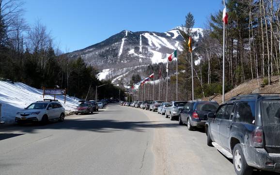 The Adirondacks: Accès aux domaines skiables et parkings – Accès, parking Whiteface – Lake Placid