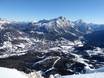 Dolomites: Taille des domaines skiables – Taille Cortina d'Ampezzo