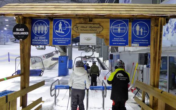 Düsseldorf: indications de directions sur les domaines skiables – Indications de directions Alpenpark Neuss