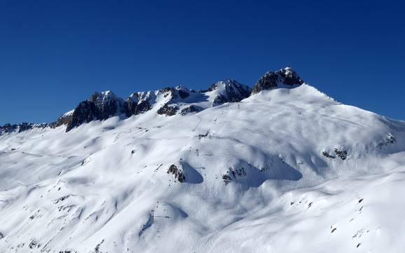 Skier dans le massif du Saint-Gothard