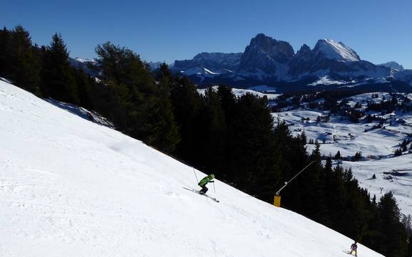 Domaines skiables pour skieurs confirmés et freeriders Seiser Alm – Skieurs confirmés, freeriders Seiser Alm (Alpe di Siusi)