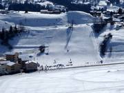 Vaste espace débutants près de la gare aval de Brigels (zone de l’école de ski)