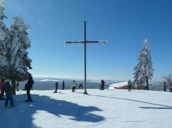 Le plus haut point du domaine skiable - Almberg 1139 m d'altitude