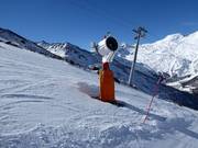 Enneigeur performant sur le domaine skiable d'Hohsaas