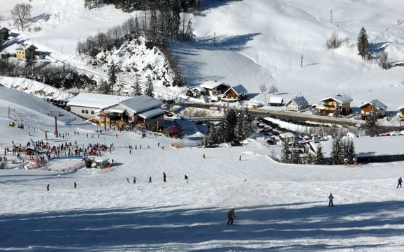 Dachstein-Salzkammergut: Accès aux domaines skiables et parkings – Accès, parking Dachstein West – Gosau/Russbach/Annaberg