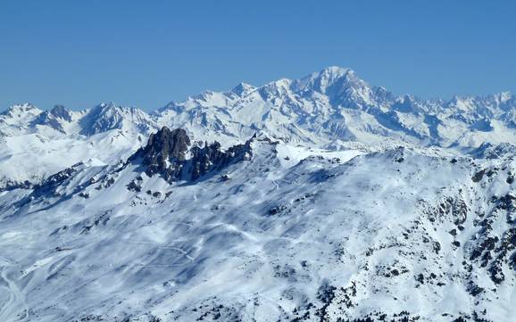 Le plus grand domaine skiable dans les Alpes françaises – domaine skiable Les 3 Vallées – Val Thorens/Les Menuires/Méribel/Courchevel