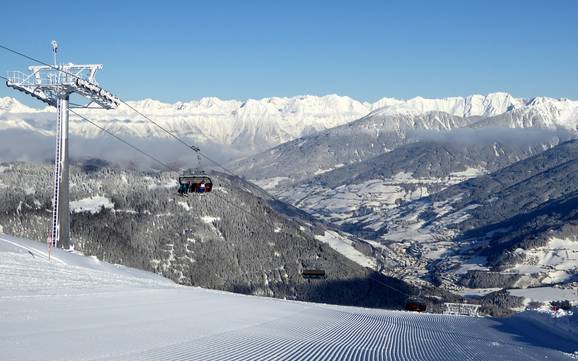 Le plus grand dénivelé dans la Wipptal (vallée de Wipp) – domaine skiable Bergeralm – Steinach am Brenner