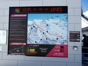 Panneau panoramique et ses informations actualisées dans le secteur de Val Gronda
