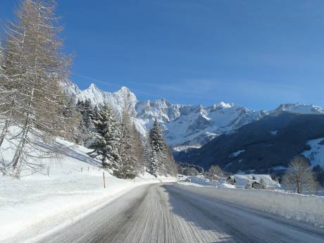 Liezen: Accès aux domaines skiables et parkings – Accès, parking Ramsau am Dachstein – Rittisberg