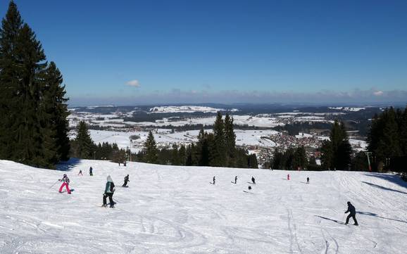 Domaines skiables pour les débutants dans l' arrondissement de l'Allgäu oriental (Ostallgäu) – Débutants Nesselwang – Alpspitze (Alpspitzbahn)