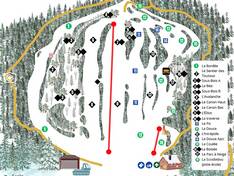 Plan des pistes Mont Avalanche