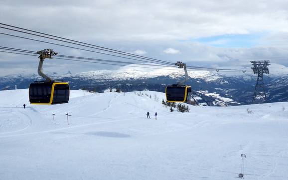 Le plus grand dénivelé dans l' Hordaland – domaine skiable Voss Resort
