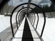 Tapis roulant couvert pour les premières tentatives