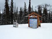 Plan des pistes dans le domaine skiable