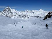 Pistes du glacier au Matterhorn glacier paradise