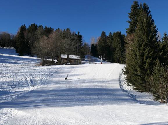 Piste de difficulté moyenne à Belveder