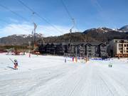 Zone d'entraînement devant la Skistar Lodge