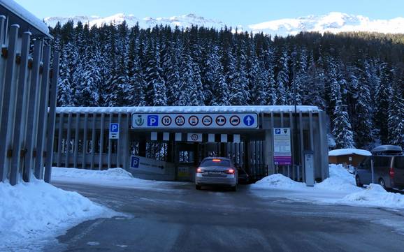 Valfurva: Accès aux domaines skiables et parkings – Accès, parking Santa Caterina Valfurva