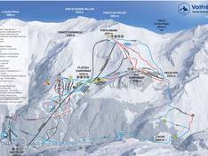 Plan des pistes Valfréjus