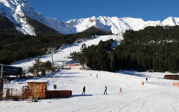 Domaines skiables pour les débutants dans la Gurgltal (vallée de Gurgl) – Débutants Hoch-Imst – Imst