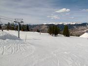 Piste d'entraînement à la station supérieure de la télécabine Eagle Bahn