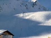 Piste de mesure de vitesse au Parsenn Rapid