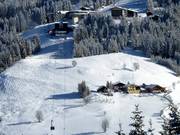 Dans la poudreuse depuis le G-Link en direction de Wagrain - connaissance locale recommandée