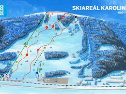 Plan des pistes Karolinka