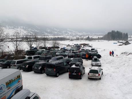 Ammergauer Alpen: Accès aux domaines skiables et parkings – Accès, parking Steckenberg – Unterammergau