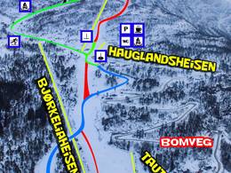 Plan des pistes Jølster Skisenter