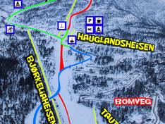 Plan des pistes Jølster Skisenter
