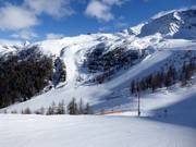 Vue sur les pistes difficiles 12 et 9