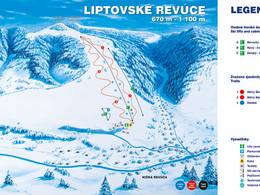 Plan des pistes Liptovské Revúce
