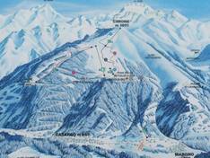 Plan des pistes Pian delle Betulle – Margno