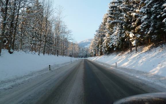 Brandnertal (vallée de Brand): Accès aux domaines skiables et parkings – Accès, parking Brandnertal – Brand/Bürserberg