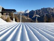 Préparation parfaite des pistes à Cortina d'Ampezzo